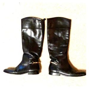 Tory Burch black riding boots